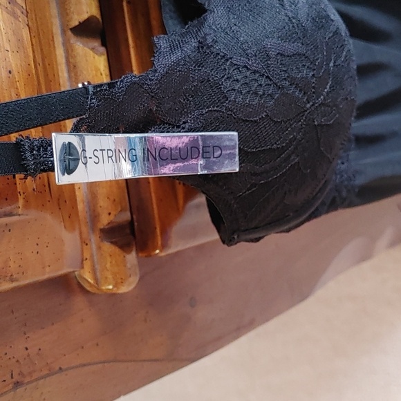 🌻 NEW Marilyn Monroe Mega Push-up Black Babydoll With G-String - Picture 4 of 10